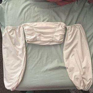 Size XS Shein crop top with flowy sleeves
